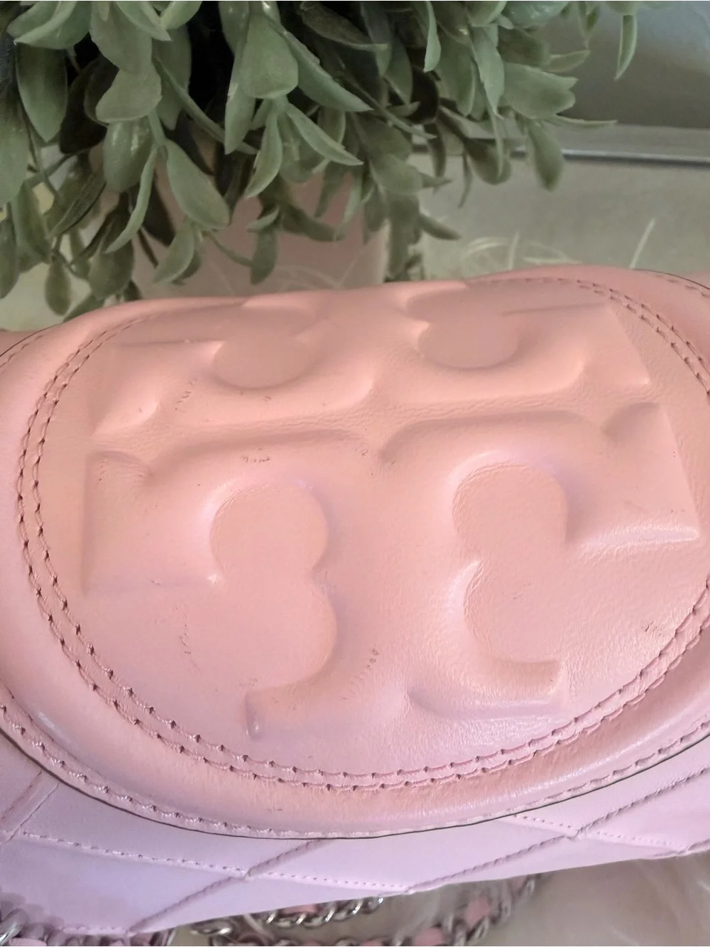 Tory Burch Small Fleming Soft Convertible Shoulder Bag Pink/ Silver